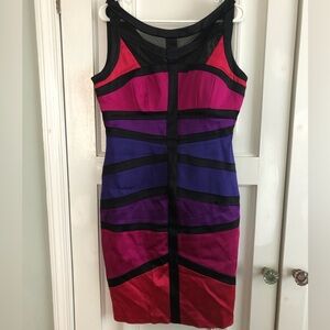 Jax Multicolor Sleeveless Midi Dress